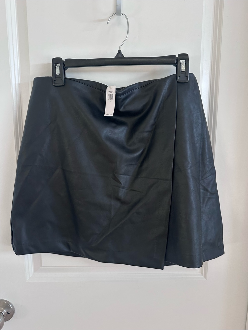 Old Navy Black Faux Leather Mini Skirt